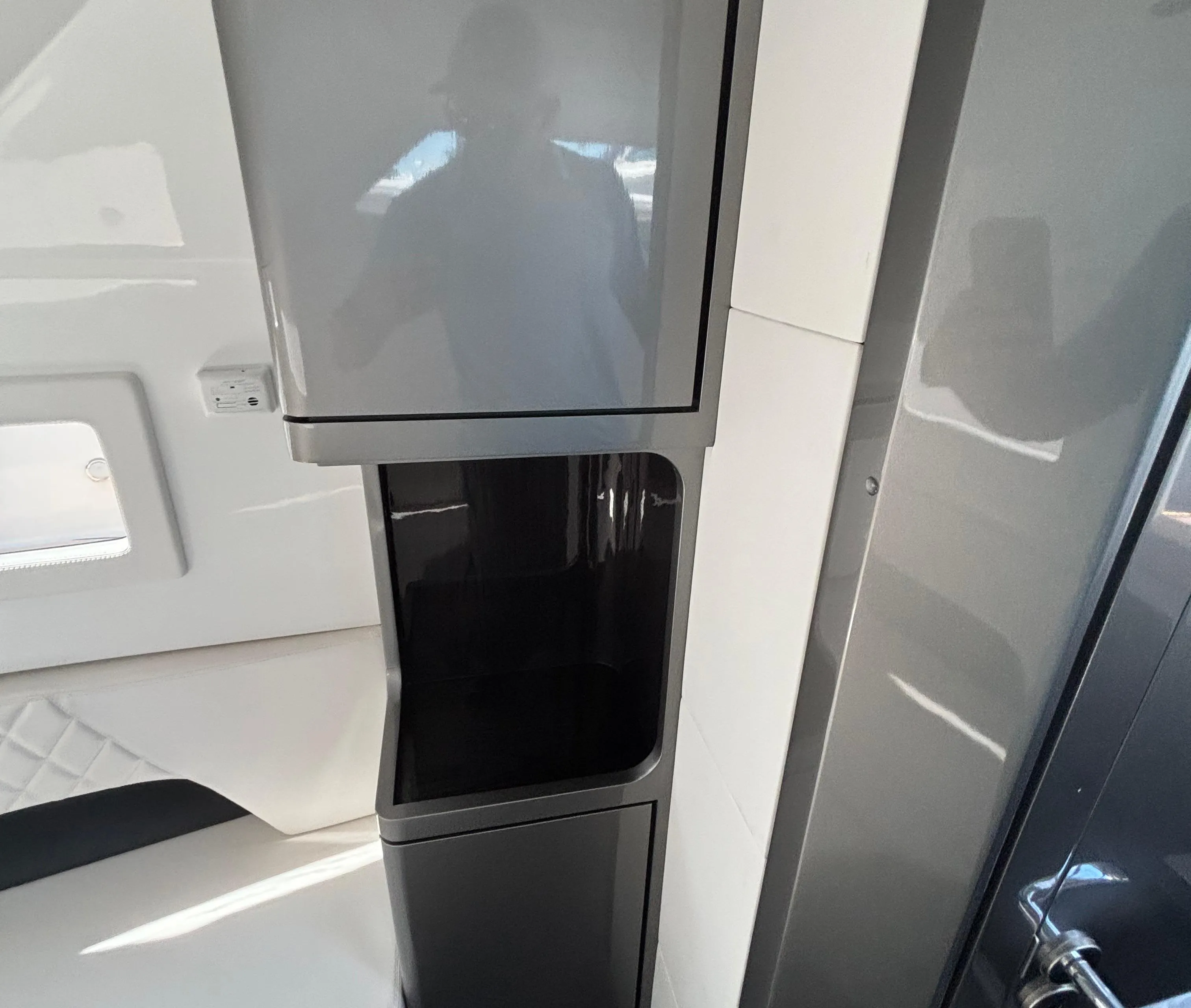 2023 Schaefer V33 interior with modern cabinetry and sleek design elements.