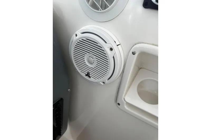  Yacht Photos Pics White speaker on 2003 Tiara Yachts 4000 Express interior panel.