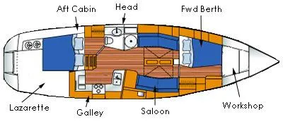 Legacy Yacht Photos Pics Custom Layout with workshop.