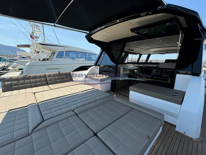  Yacht Photos Pics 2022 Pardo Yachts GT52 luxury yacht with spacious deck and modern interior design.