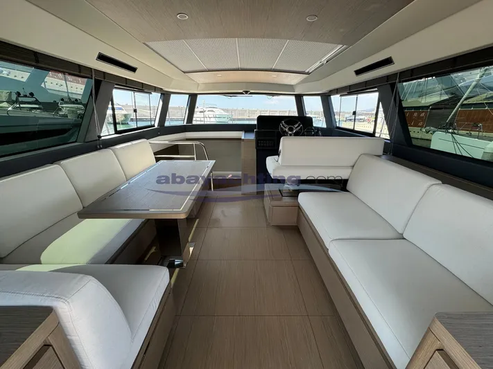  Yacht Photos Pics Interior of 2022 Pardo Yachts GT52, featuring elegant seating and modern design.