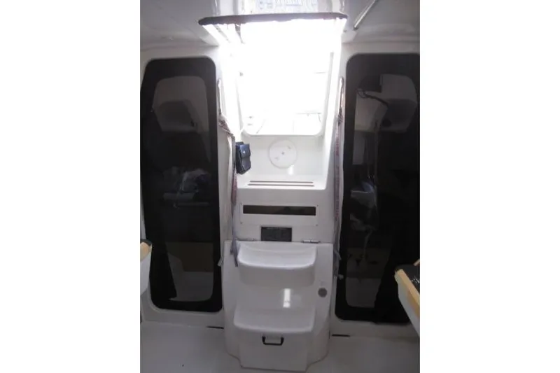 Rush Yacht Photos Pics Interior view of 2018 Jeanneau Sun Fast 3600 sailboat cabin entrance.