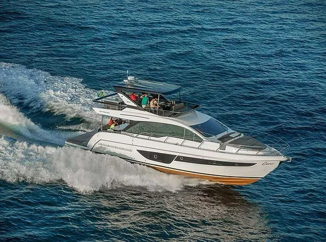  Yacht Photos Pics Luxury Schaefer 600 yacht cruising on open sea, 2026 model.