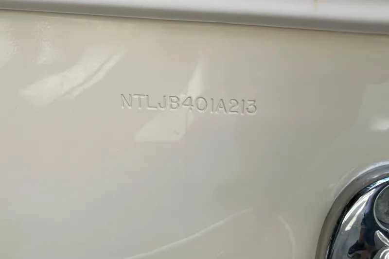  Yacht Photos Pics Hull identification number on 2013 Grady-White Freedom 335 boat.