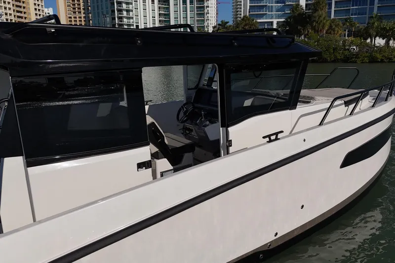  Yacht Photos Pics Navan C30 2026 boat docked, showcasing sleek design and modern features.