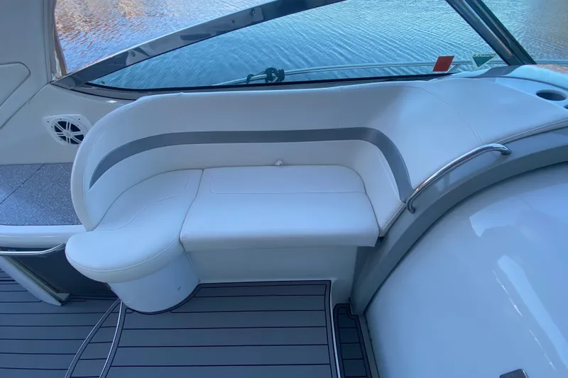  Yacht Photos Pics 2005 Formula 40 Performance Cruiser interior with white seating and sleek design.