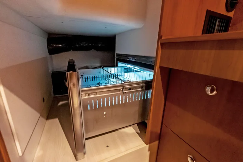 Southwind Yacht Photos Pics Built-in refrigerator drawer in 2021 Moody 45 DS yacht.