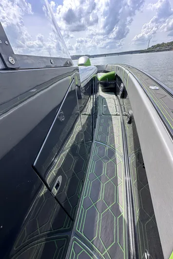  Yacht Photos Pics 2022 Midnight Express 43' Solstice boat with sleek design and modern detailing on the water.