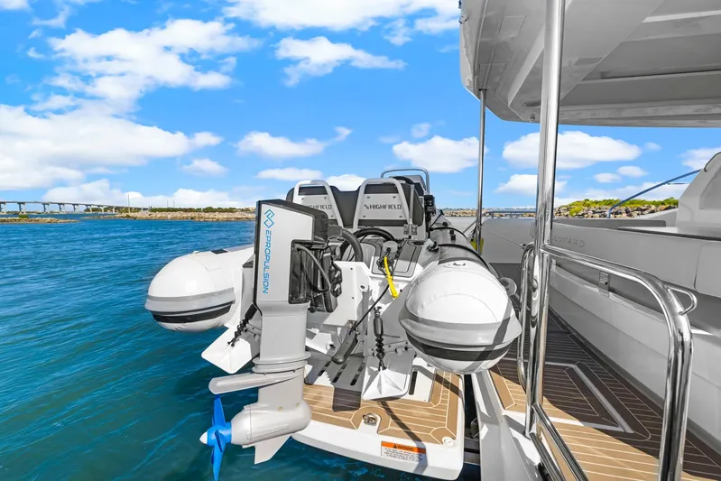 Prelude Yacht Photos Pics 2024 Leopard 46 Powercat with ePropulsion motor on a sunny day.