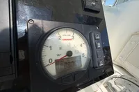 Control panel of a 2020 Lagoon 42 yacht with Yanmar RPM gauge.