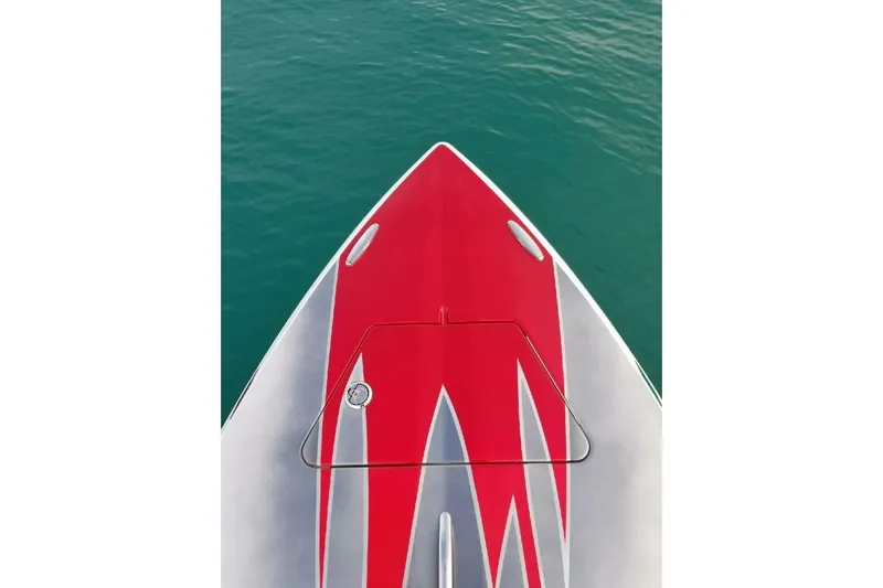  Yacht Photos Pics 2008 Donzi 35 ZR boat with red and gray design on blue water.