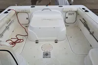 2000 Bayliner 2052 Trophy Walkaround DX/LX boat interior with seating and storage compartments.