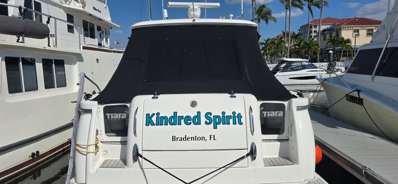  Yacht Photos Pics 2004 Tiara Yachts Sovran "Kindred Spirit" docked in Bradenton, FL marina.