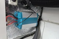 Electrical setup in a 2006 Nimbus 350 Coupe, featuring a Mastervolt power unit.