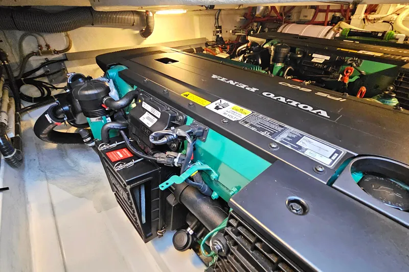 Magic Carpet Yacht Photos Pics Starboard Volvo Penta engine.