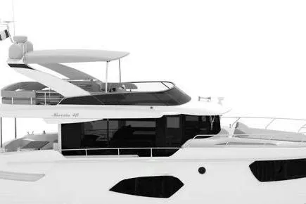 48 Navetta Yacht Photos Pics 2019 Absolute NAVETTA 48 yacht, sleek design, side view, modern luxury vessel.