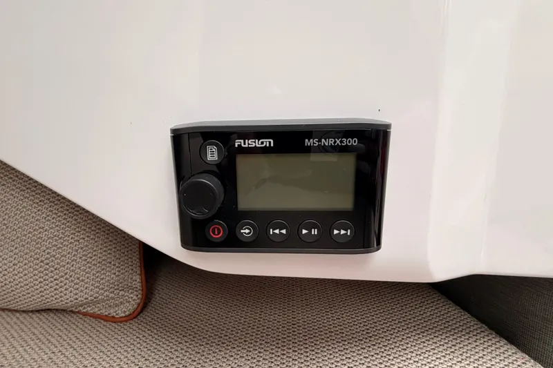  Yacht Photos Pics Fusion MS-NRX300 stereo control on 2021 Axopar 37 XC Cross Cabin boat.