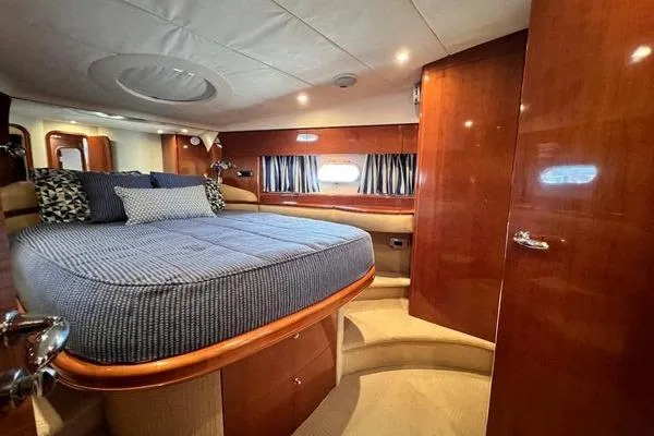 Yacht Photos Pics Luxurious cabin interior of 2003 Viking Princess 50 Sport Cruiser yacht.
