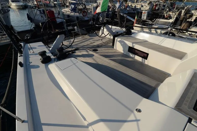  Yacht Photos Pics 2019 Grand Soleil 48 Performance yacht deck with sleek design and modern features.