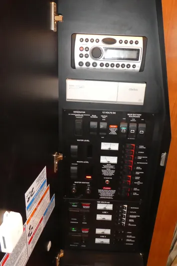  Yacht Photos Pics Electrical control panel on a 2007 Sea Ray 340 Sundancer boat.