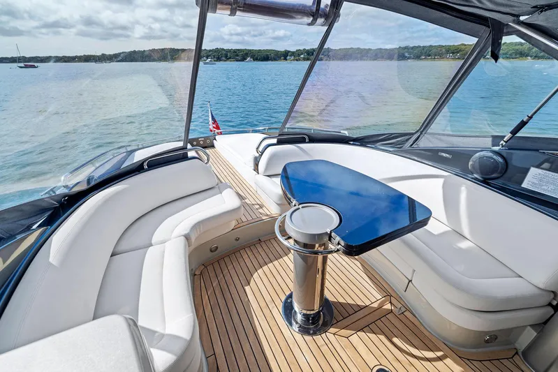 St Peter Yacht Photos Pics Luxurious 2016 Riva 44 Rivarama Super yacht interior with elegant seating and table.