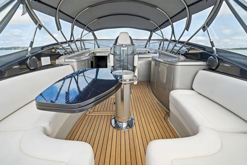 St Peter Yacht Photos Pics Luxurious interior of 2016 Riva 44 RIVARAMA SUPER yacht with sleek design and wooden flooring.