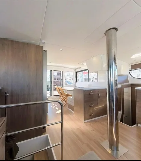  Yacht Photos Pics Luxurious interior of 2023 Bali 4.4 yacht with modern design and spacious layout.