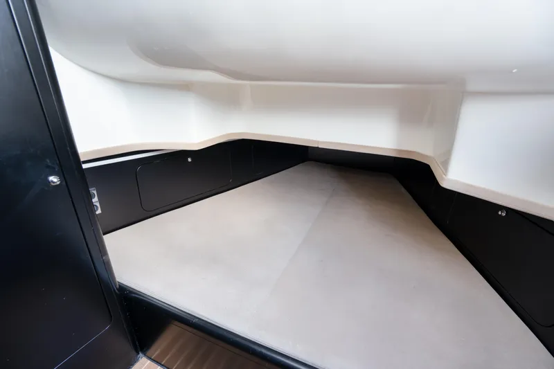  Yacht Photos Pics Interior cabin of 2023 Skipper-BSK 42NC boat, featuring spacious sleeping area.