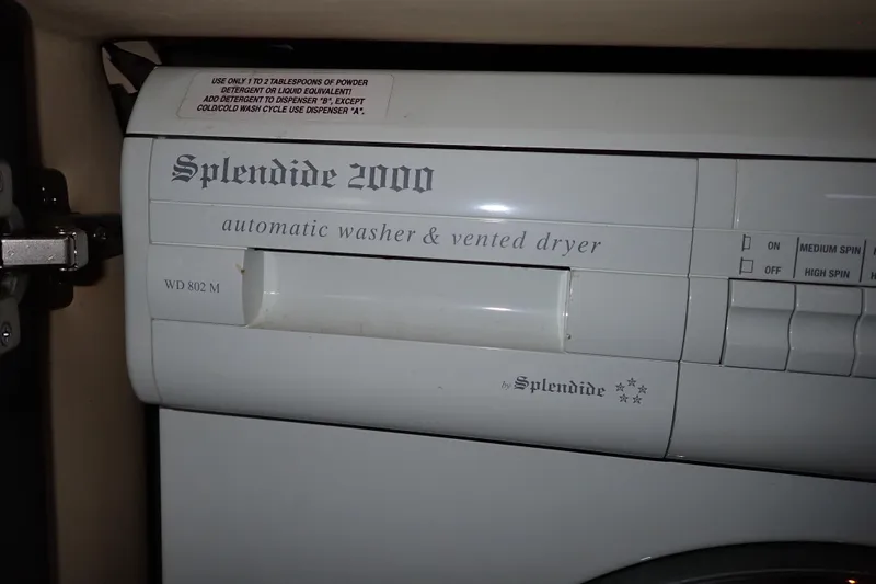 Lattitude Adjustment Yacht Photos Pics Splendide 2000 washer and dryer in 2003 Sea Ray 480 Sedan Bridge.