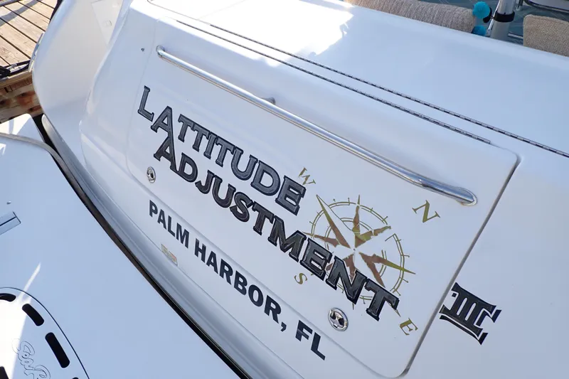 Lattitude Adjustment Yacht Photos Pics 2003 Sea Ray 480 Sedan Bridge boat named "Latitude Adjustment" in Palm Harbor, FL.