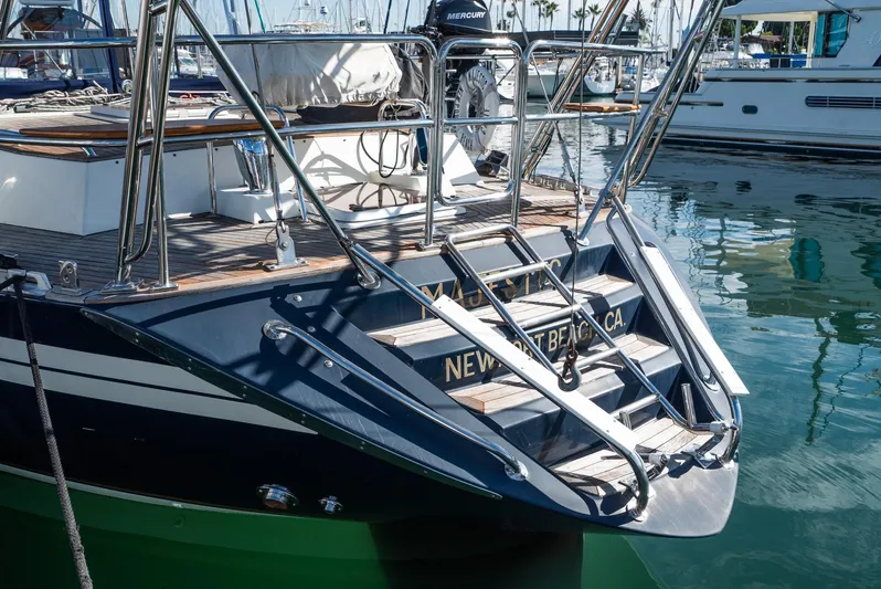Majestic Yacht Photos Pics Tayana 58 Deck Saloon yacht, 2006 model, docked in Newport Beach, CA.