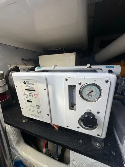  Yacht Photos Pics Watermaker system in 2009 Silverton 45 Convertible yacht engine room.