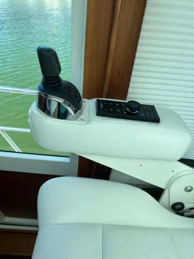 Apricity Yacht Photos Pics Interior helm controls of 2021 Sabre 58 Salon Express yacht.