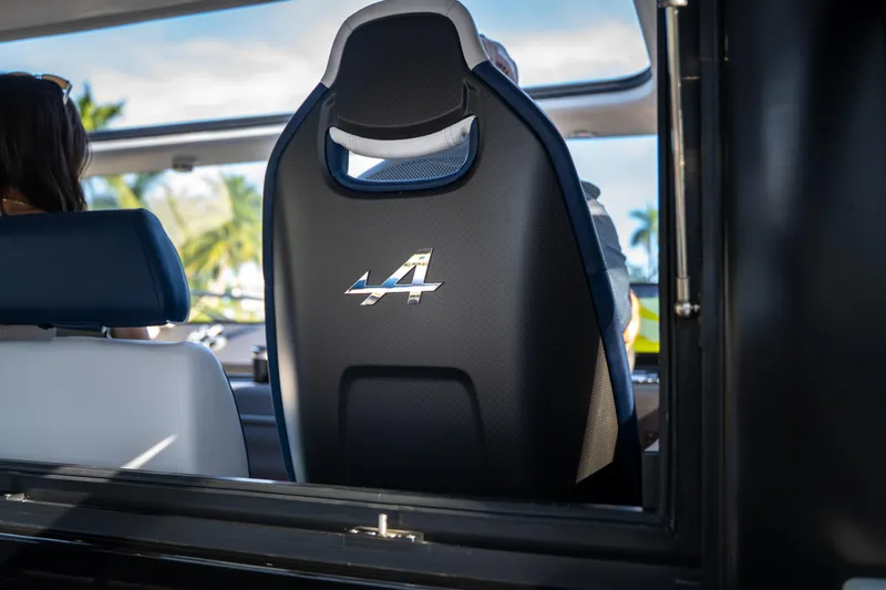  Yacht Photos Pics Interior view of 2026 Beneteau Gran Turismo 40, featuring sleek seating and modern design.