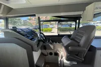 2019 Cranchi T36 Crossover helm with modern controls and comfortable seating.