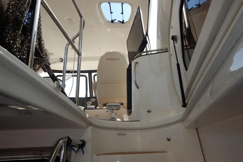 Yacht Photos Pics Moulded Stairs to Upper Helm Deck