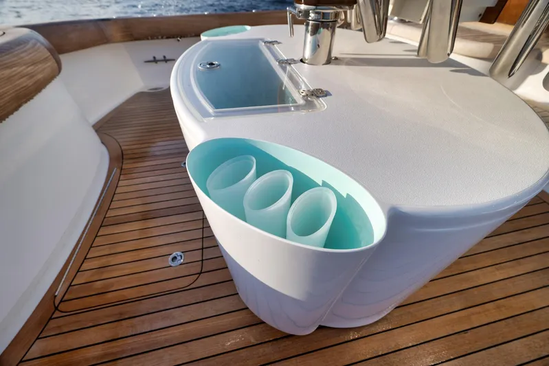 Karma Yacht Photos Pics Luxurious 2019 Winter Custom Yachts 46 Walkaround with sleek deck design and modern amenities.