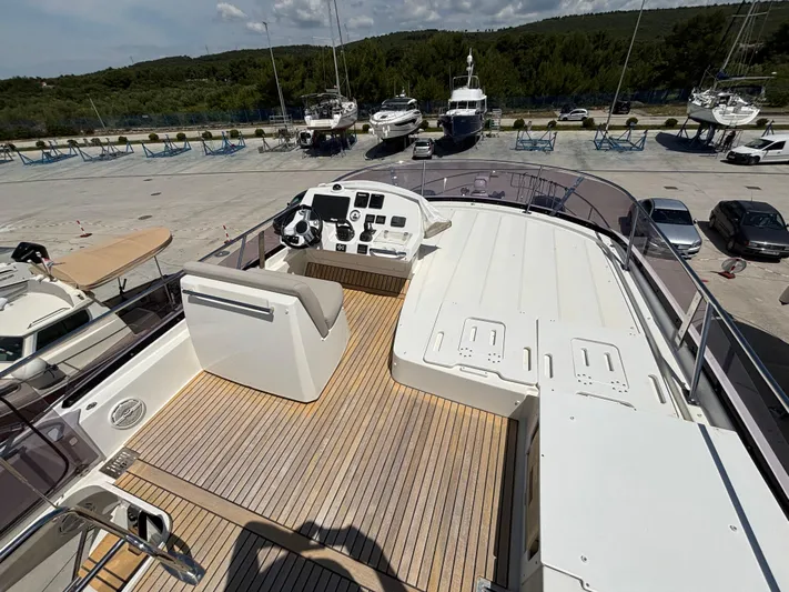  Yacht Photos Pics 2020 Jeanneau Prestige 460 yacht with spacious deck and modern helm station.