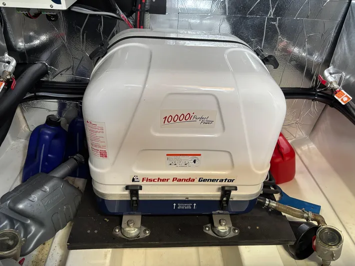  Yacht Photos Pics Fischer Panda generator in 2020 Jeanneau Prestige 460 yacht engine room.