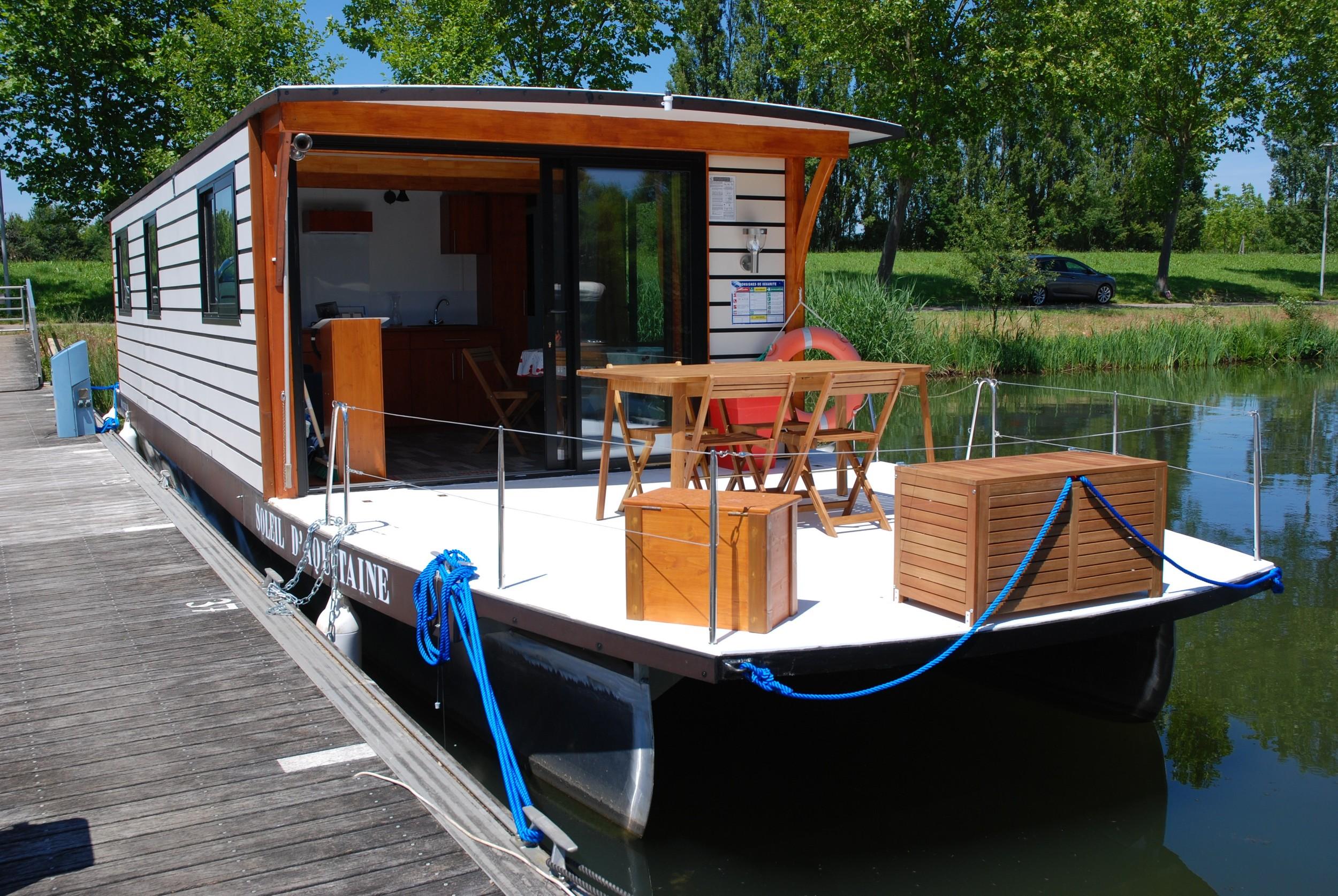 2023 Solar Electrische Houseboat Catamaran Coche Standaard