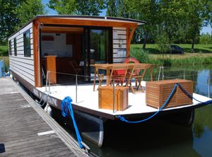 2023 Solar Electrische Houseboat Catamaran Coche Standaard