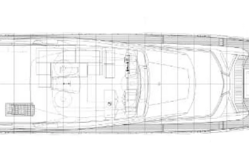  Yacht Photos Pics Blueprint of 2018 Ferretti Yachts 850, showcasing detailed deck layout and design.
