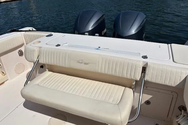  Yacht Photos Pics 2011 Grady-White Canyon 306 boat with dual engines and cushioned seating.