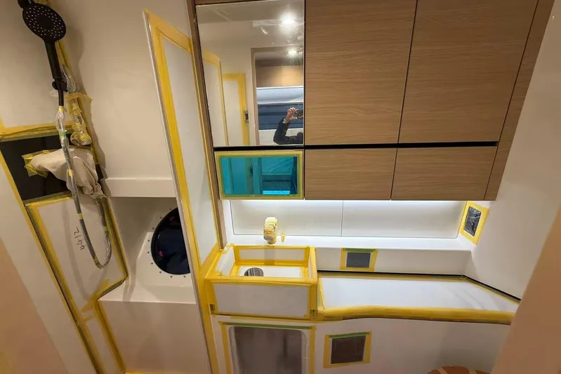  Yacht Photos Pics Interior of 2026 HH Catamarans HH44 SC, featuring modern cabinetry and fixtures.