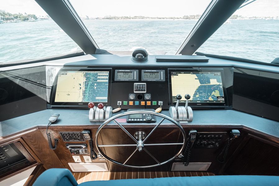 1995 Hatteras Enclosed Bridge