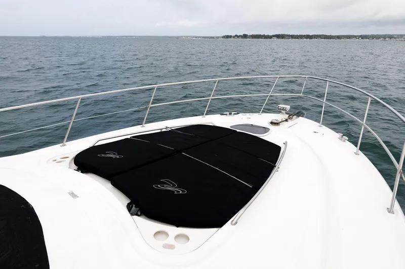  Yacht Photos Pics 2010 Sea Ray 520 Sedan Bridge yacht deck with ocean view.