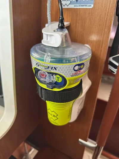  Yacht Photos Pics Emergency locator beacon on 2014 Beneteau Oceanis 50 yacht interior.