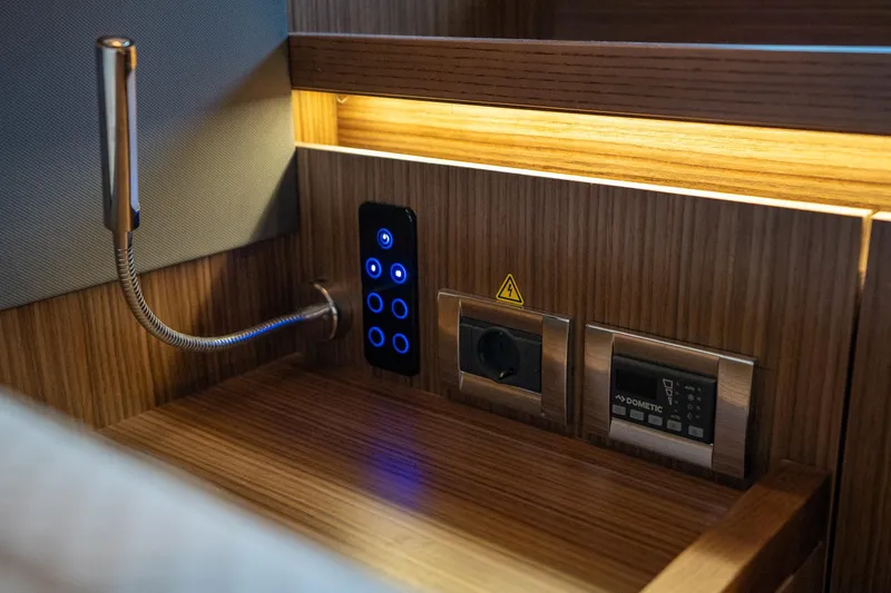  Yacht Photos Pics Control panel and outlets in 2021 Sealine F430 yacht interior.