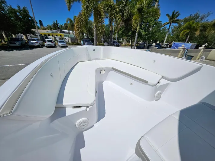 Like New Yacht Photos Pics 2022 Century 2900 Center Console boat with spacious seating and sleek design.