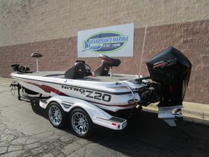 2025 Nitro Z20 XL Pro boat with Mercury Pro XS engine at Grand Pointe Marina.
